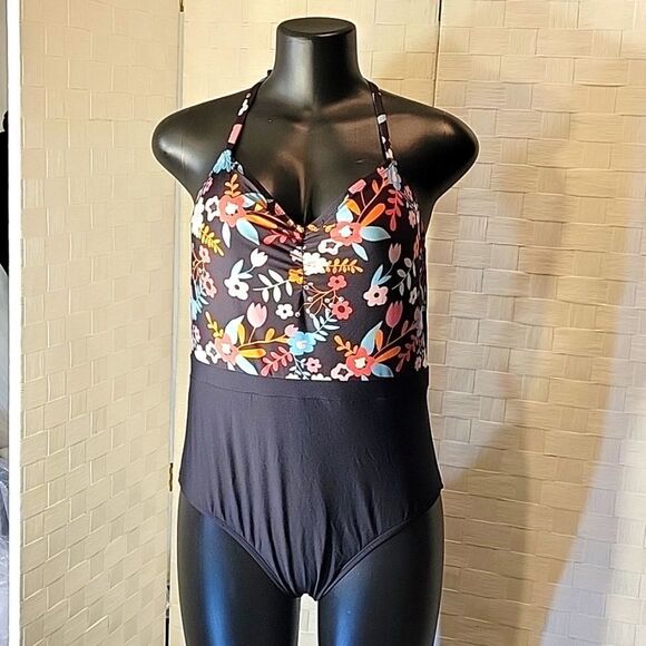 BRAND NEW MODCLOTH  ONE-PIECE TWO TONE WOMEN"S SWIMSUITS - Picture 2 of 16